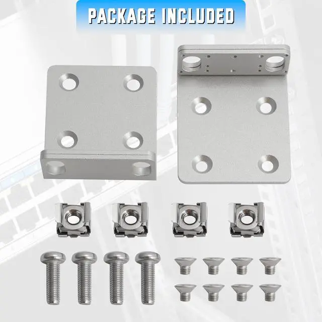 Alt view image 6 of 7 - Ubiquiti Rack Mount Ears Kit(2 Ears, 8 Screws)
