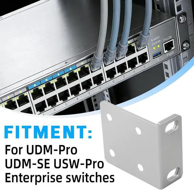 Alt view image 5 of 7 - Ubiquiti Rack Mount Ears Kit(2 Ears, 8 Screws)
