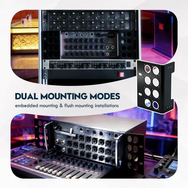 Alt view image 5 of 6 - Stainless Steel Rack Mount Ears for Behringer XR18/XR16& Midas MR18/MR16