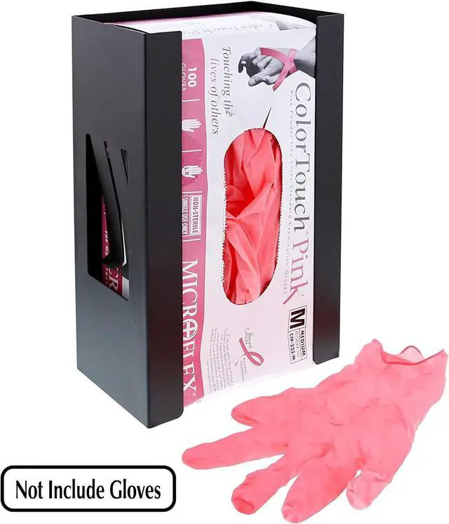 Alt view image 3 of 6 - 4PCS Magnetic Glove/Tissue Dispenser Holder Set, Black Glove Dispenser Wall Mount, Mount Onto Tool Box or in Workshops