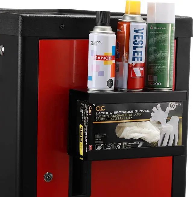 Alt view image 6 of 6 - 4PCS Magnetic Glove/Tissue Dispenser Holder Set, Black Glove Dispenser Wall Mount, Mount Onto Tool Box or in Workshops