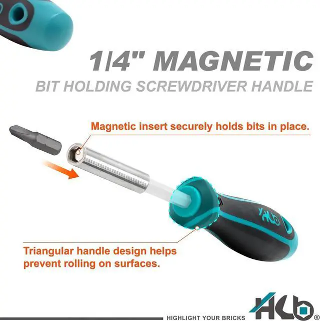 Alt view image 7 of 7 - 112-Piece Magnetic Nut Driver & Bit Set KKM002-U, Phillips Pozi Slotted Hex Star Square Spline Tri-Wing Torq Clutch Bits, Magnetic Holder, Socket Adapter, Screwdriver Handle, Case, Made in Taiwan