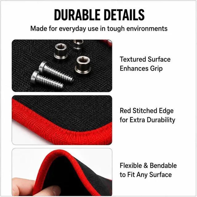 Alt view image 5 of 7 - Magnetic Tool Mat Holder Set Tools Pad Tray Parts Flexible Bolt Pickup Screw Automotive Telescoping Gun Cleaning for Mechanics Magnet Organizer Mats Garage Under Car(4pc)