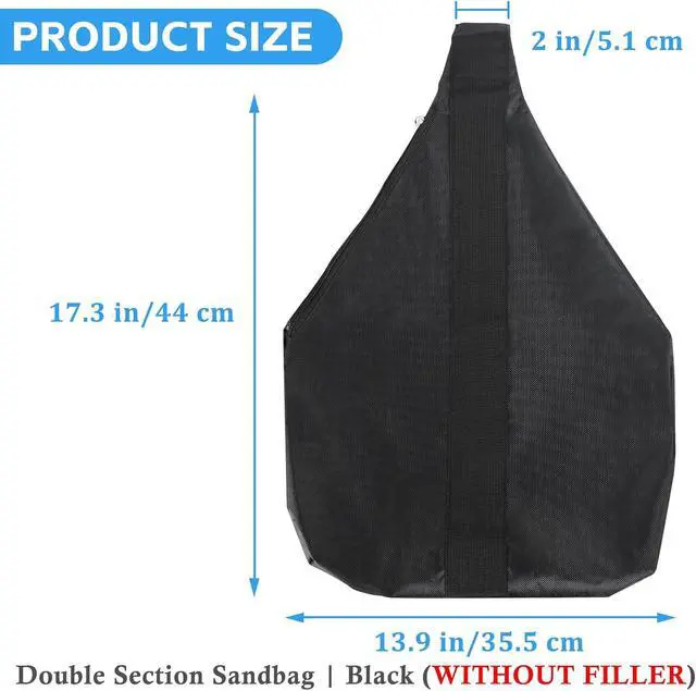 Alt view image 2 of 7 - 240LBS Extra Large Heavy-Duty Canopy Weights Sandbags, 4Pack, No Sand | 1680D Heavy Duty Pop Up Canopy Tent Weights for Outdoor Gazebos, Umbrellas, Pergolas, Sunshades & Patio Furniture