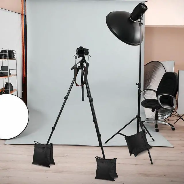 Alt view image 3 of 7 - Photography Sand Bags Heavy Duty Weight Bags with Metal Hooks, Stabilize Tripods for Wedding Outdoor, Photography Video Studio Boom Mics Furniture Against Wind