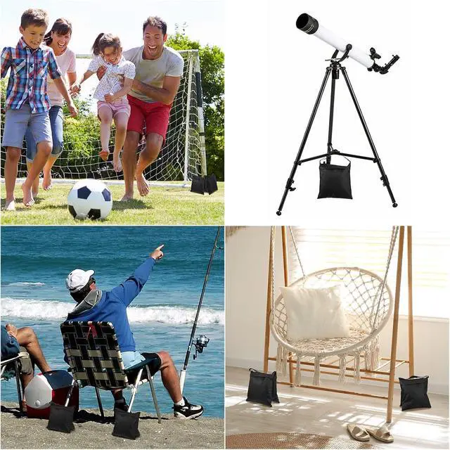 Alt view image 7 of 7 - Photography Sand Bags Heavy Duty Weight Bags with Metal Hooks, Stabilize Tripods for Wedding Outdoor, Photography Video Studio Boom Mics Furniture Against Wind