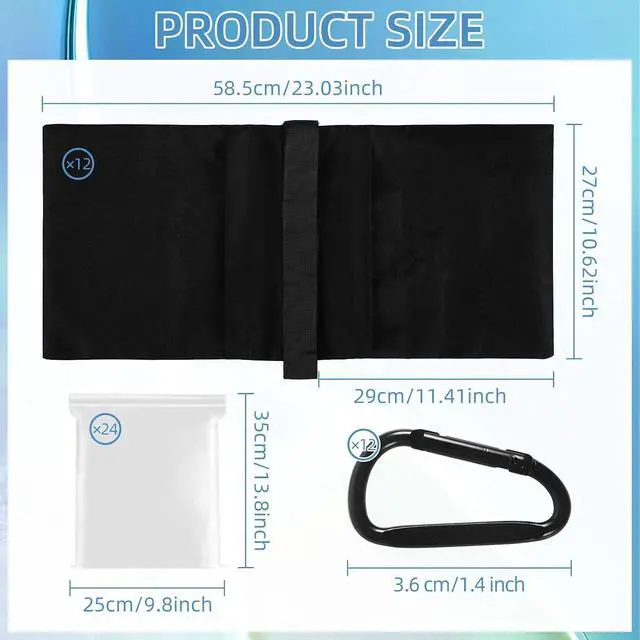 Alt view image 2 of 7 - 12 Pack Sandbags Weight Bags for Photography Equipments, Photography Sand Weight Bags, Heavy Duty Sandbags for Backdrop Stand, Outdoor Canopy, Photo Tripod,Pop up Tent, Umbrella Base (Black)