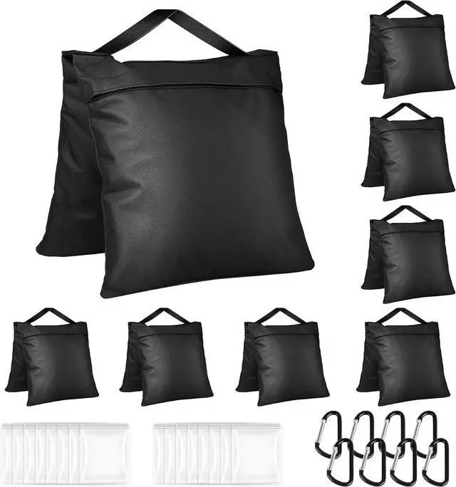 Main image of 8 Pack Sand Bags Weight Bags, Heavy Duty Sandbags for Patio, Tripod | Sandbags Weights for Backdrop Stand, Tripod, Canopy, Umbrella Base, Chair Ideal for Photo Studio, Patio & Outdoor Events