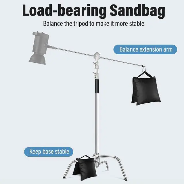 Alt view image 7 of 7 - 8 Pack Sand Bags Weight Bags, Heavy Duty Sandbags for Patio, Tripod | Sandbags Weights for Backdrop Stand, Tripod, Canopy, Umbrella Base, Chair Ideal for Photo Studio, Patio & Outdoor Events
