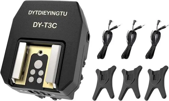 Main image of DY-T3C Set Style Multi-Functional hot Shoe Adapter, Single-Lens Reflex Camera Universal Flash Expansion Accessory/ Also Applicable Mini Camera Flash Height-Increasing Conversion Accessories
