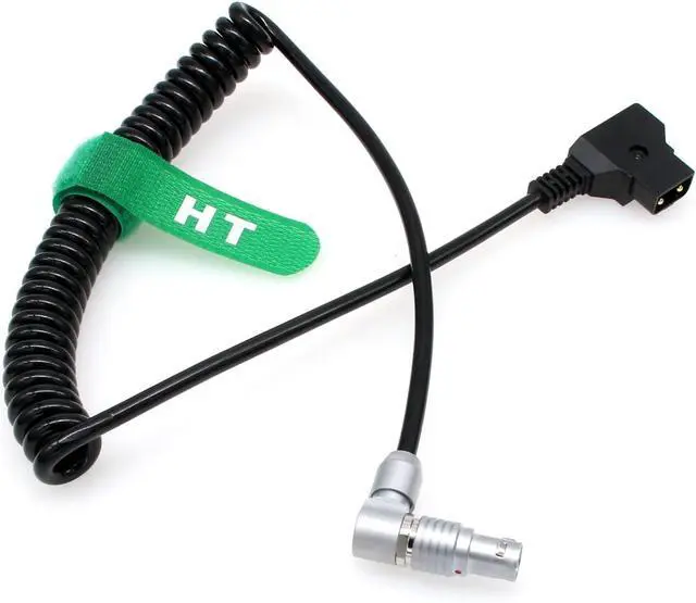 Alt view image 3 of 6 - Coiled Power Cable for RED Komodo-X Epic Scarlet Dragon DSMC2 V-Raptor Ronin 4D Camera Monitor Transmission, D-tap to Right Angle Rotatable Adjustable 6 Pin Female