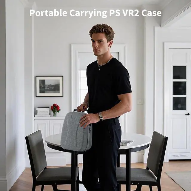 Alt view image 6 of 6 - Carrying Case For PSVR2 Lightweight Travel Storage for VR2 Headset, Controllers & Accessories | Custom Fit, Odor-Free & Scratch-Resistant Design