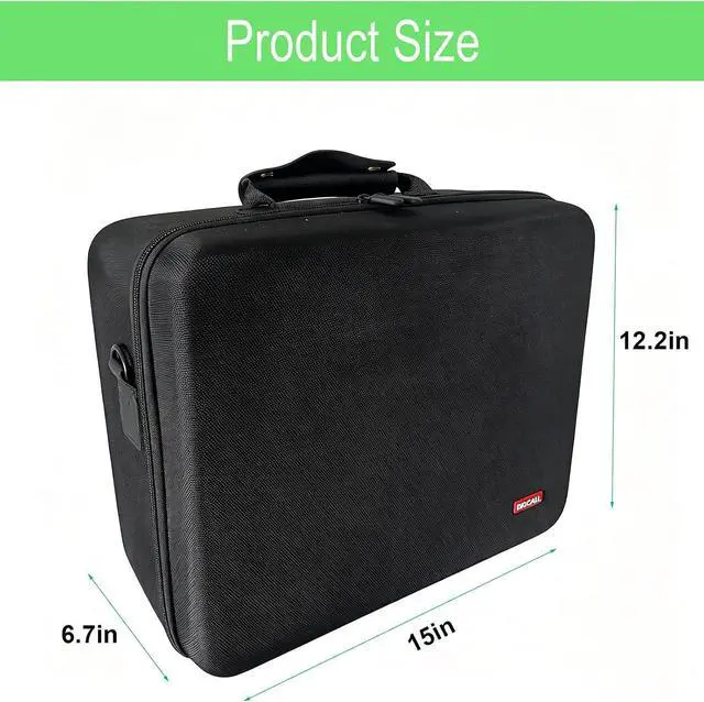 Alt view image 6 of 7 - Hard Case Compatible with Xbox Series X, 2 Controllers, 4 Games | Protective Travel bag for Xbox Series X Disc or Digital Version Console, Cables and Accessories