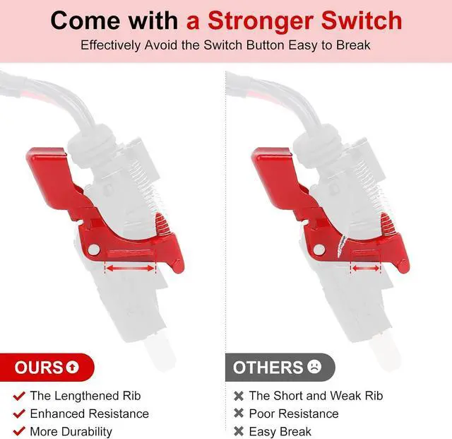 Alt view image 4 of 6 - Upgraded Trigger Switch Assembly Replacement for V10 SV12 Vacuum Cleaner, Upgraded Power Button Replacement Parts | SV12 Upgraded Power Button Replacement Parts