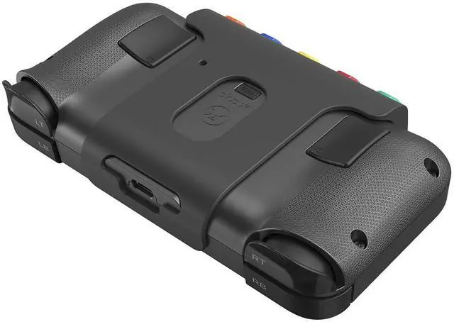 Alt view image 3 of 6 - NEO S Controller with 5-Fret Guitar Grip Attachment For PC, iPhone, iPad, Android, Switch/Switch 2, Smart TV (Black Tribal Edition)