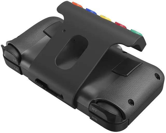 Alt view image 5 of 6 - NEO S Controller with 5-Fret Guitar Grip Attachment For PC, iPhone, iPad, Android, Switch/Switch 2, Smart TV (Black Tribal Edition)