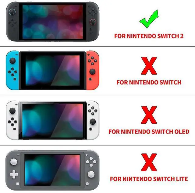Alt view image 3 of 7 - DIY Replacement Shell Buttons (D-Pad Ver) for Switch 2, Full Set Rear Back Plate Controller Housing Buttons for Switch 2 Console & Joycon 2 - Deluxe Version - Clear Slate Black