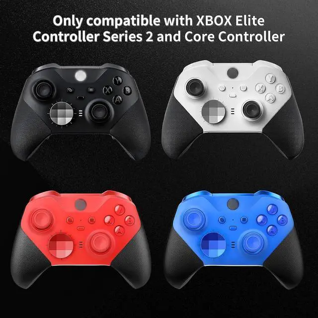 Alt view image 6 of 6 - Vanpark Complete Component Pack for Xbox Elite Controller Series 2 CoreAccessories Include 1 Carrying Case, 1 Charging Dock&Cable, Metal 6 Joysticks, 4 Paddles, 2 D-Pads, 1 Adjustment Tool(Black)