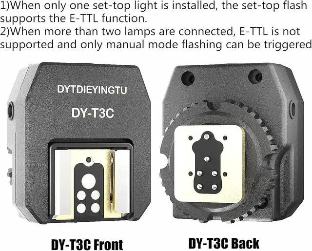 Alt view image 4 of 7 - DY-T3C Set Style Multi-Functional hot Shoe Adapter, Single-Lens Reflex Camera Universal Flash Expansion Accessory/ Also Applicable Mini Camera Flash Height-Increasing Conversion Accessories