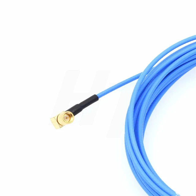 Alt view image 4 of 6 - Acceleration Sensor Vibration Test Cable BNC to Microdot 10-32 UNF 50 Ohm RF Coax 90-Degree Right-Angle Male, 15M, for Acoustic Accelerometer Transducer Signal