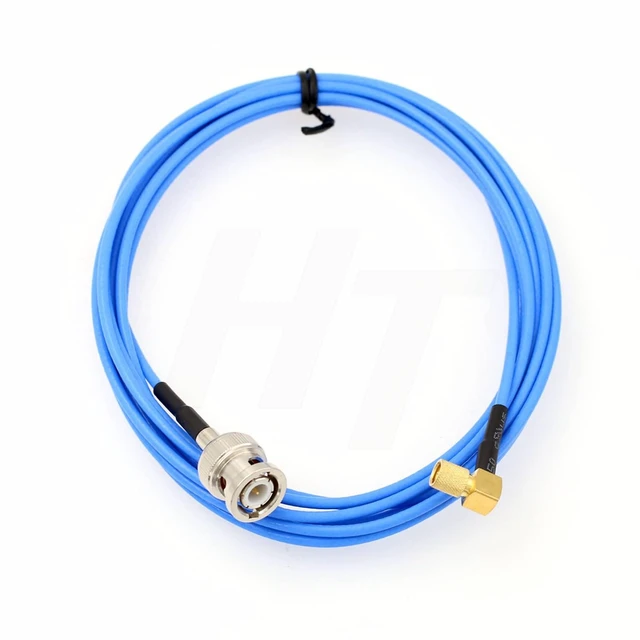 Alt view image 5 of 6 - Acceleration Sensor Vibration Test Cable BNC to Microdot 10-32 UNF 50 Ohm RF Coax 90-Degree Right-Angle Male, 15M, for Acoustic Accelerometer Transducer Signal