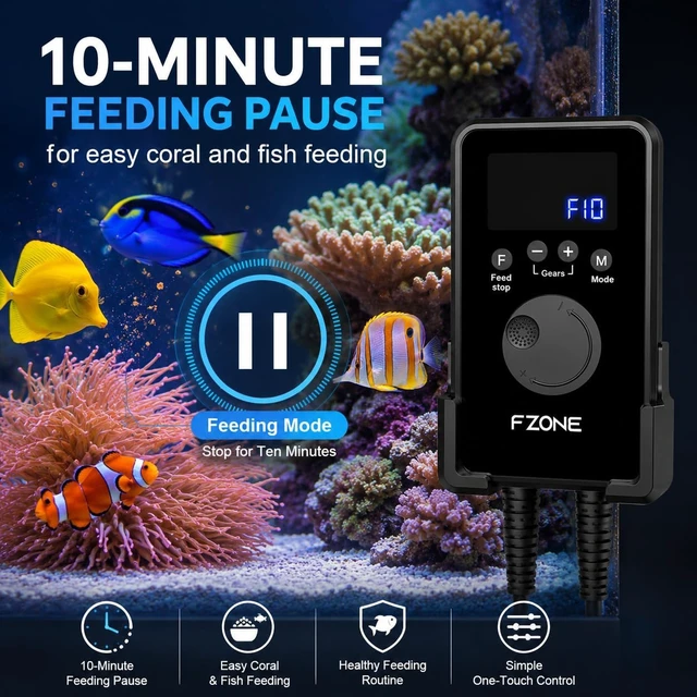 Alt view image 6 of 7 - 24V DC Gyre Aquarium Wave Maker with LCD Controller & Magnetic Mount Quiet Adjustable Cross Flow for Saltwater & Freshwater Tanks (S)