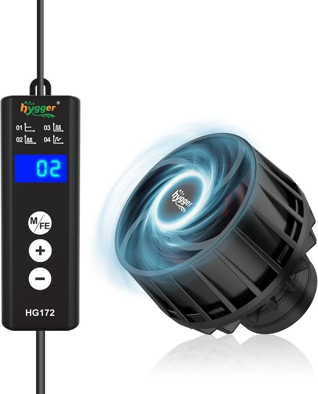 Main image of Lite Adjustable Wave Maker for 50-120 Gallon Aquariums DC Circulation Pump with Magnetic Base, Up to 2114 GPH, for Coral Reef & Freshwater Tanks