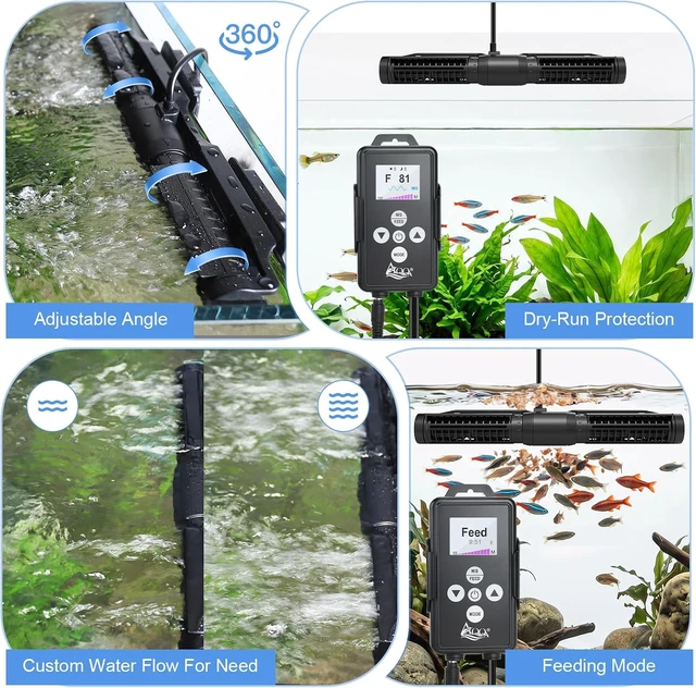 Alt view image 2 of 5 - Magnetic Cross Flow Wave Maker Fish Tank Circulation Pump for Aquarium
