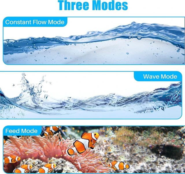 Alt view image 3 of 7 - DC-4000 Silent Swirl Controllable DC Aquarium Pump, 25W 1050GPH Marine Wavemaker Return Pump with Sine Wave Controller for Salt/Freshwater Coral Reef & Sump Circulation