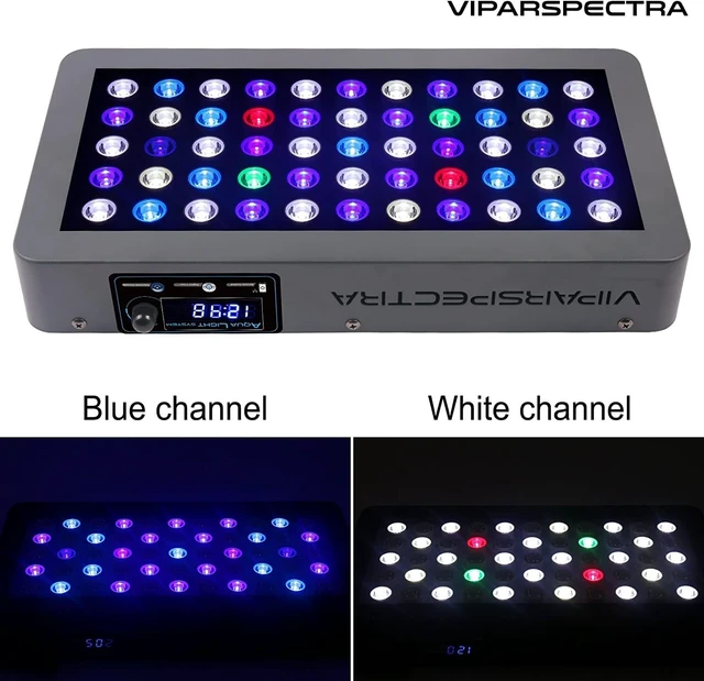 Alt view image 3 of 7 - 165W Dimmable Full Spectrum LED Aquarium Reef Light