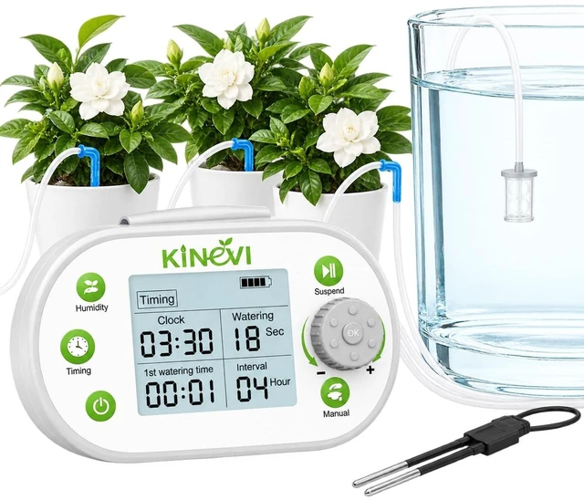 Main image of Smart Sensor Automatic Plant Waterer for 15 Pots, 770 Watering Combinations