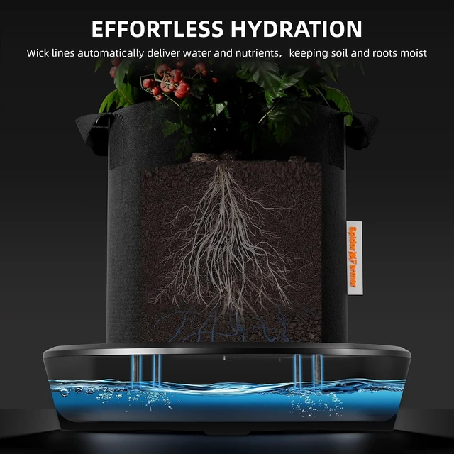 Alt view image 2 of 7 - Gravity-Fed Self-Watering System for 4 Pots, Automatic Watering