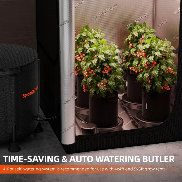 Alt view image 5 of 7 - Gravity-Fed Self-Watering System for 4 Pots, Automatic Watering