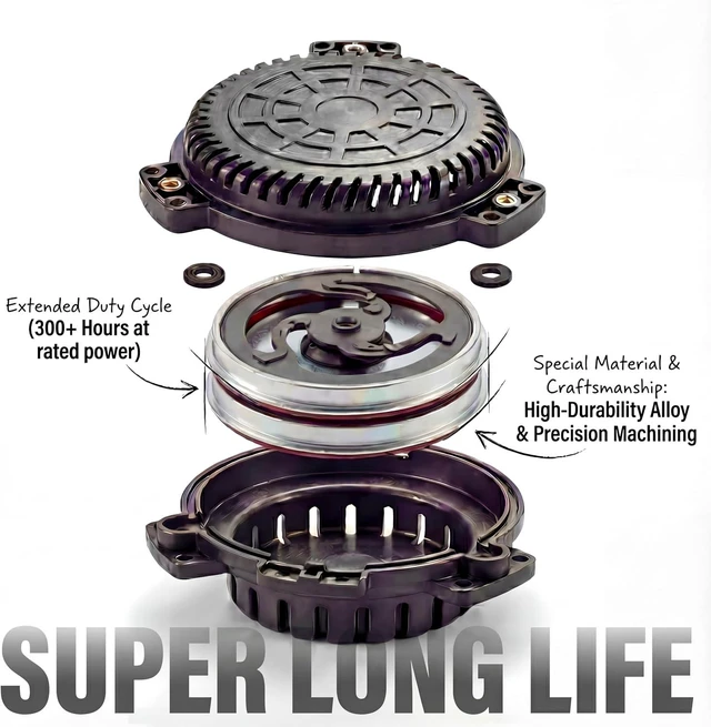 Alt view image 2 of 7 - High Power Pro Tactile Bass Shaker 40 Watts RMS, 8 Ohms, Turns Any Surface into a Speaker System with Subwoofer Lows (Black 1PC)