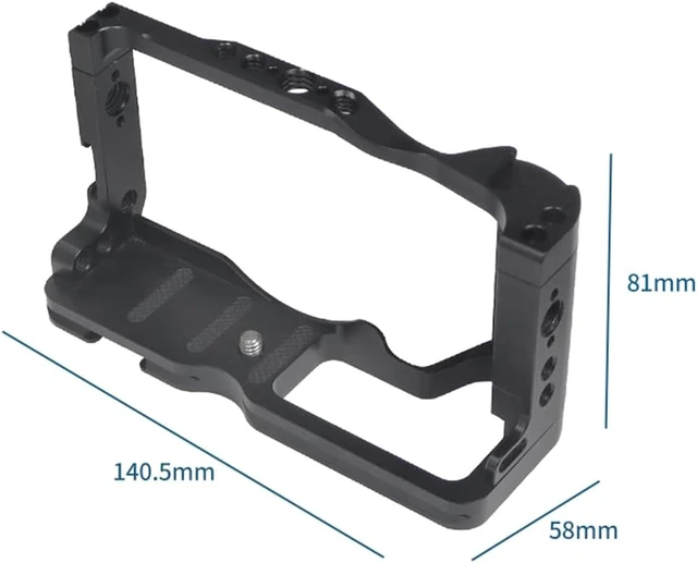 Alt view image 2 of 7 - CNC M6 Mark2 Form-Fitting Camera Cage Rig with Cold Shoe Mount, Compatible with Canon EOS M6 Mark II Stabilizer