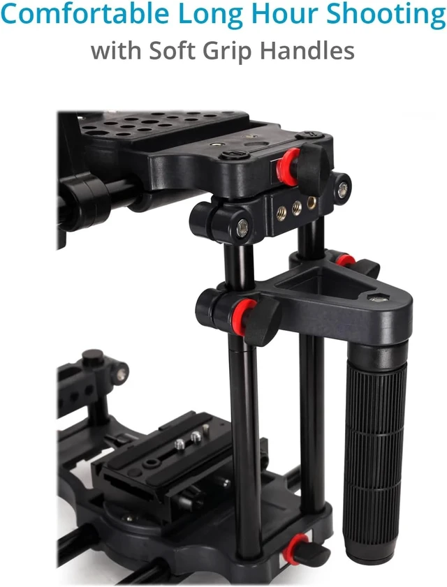 Alt view image 3 of 7 - FC-CTH Power Camera Cage Top Handle, Side Grips & 15mm Rods