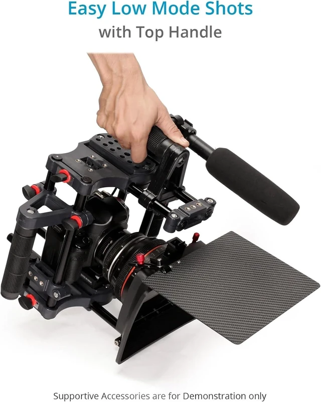 Alt view image 7 of 7 - FC-CTH Power Camera Cage Top Handle, Side Grips & 15mm Rods