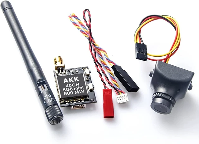 Alt view image 7 of 7 - KC04 5.8G 600mW FPV Transmitter with 700TVL 2.8mm 120-Degree Camera for Racing Quadcopter