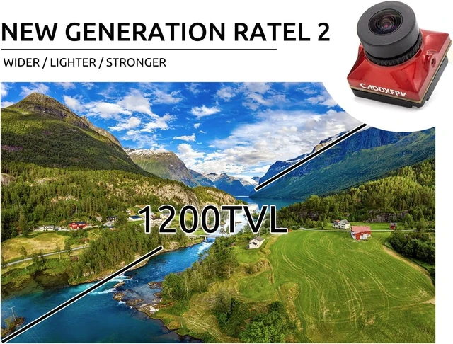 Alt view image 2 of 6 - Ratel 2 Analog FPV Camera Starlight, 1200TVL (Black)