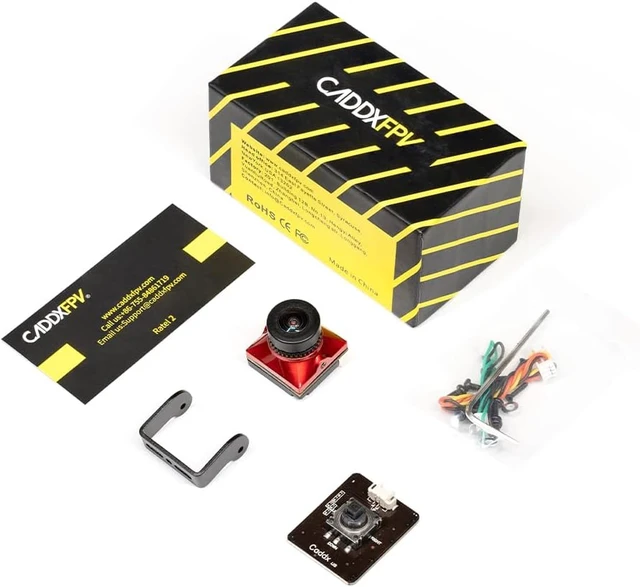 Alt view image 6 of 6 - Ratel 2 Analog FPV Camera Starlight, 1200TVL (Black)