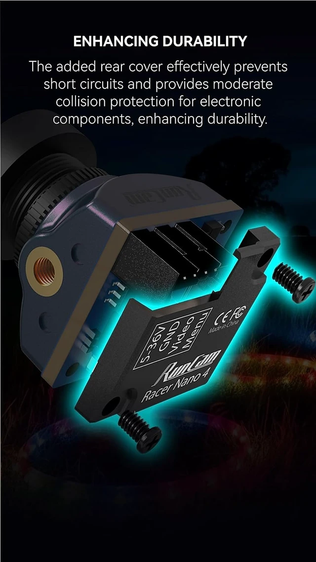 Alt view image 5 of 7 - Racer Nano 4 Waterproof 1200TVL FPV Camera All-Weather Racing Camera for FPV Drones