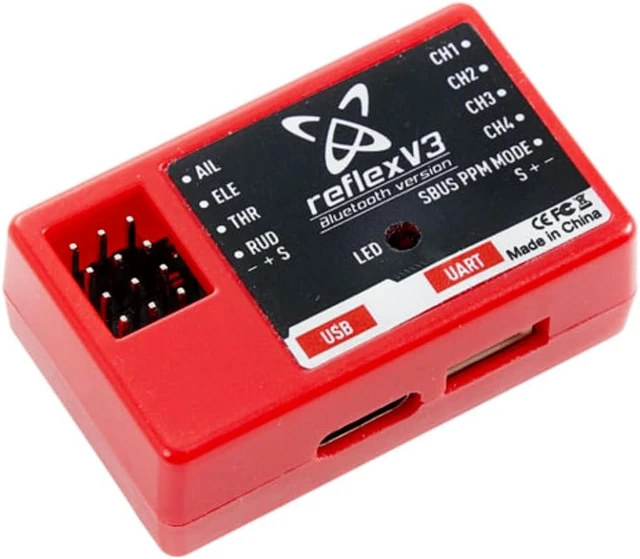 Alt view image 3 of 6 - FMS Reflex V3 Flight Controller Gyro Stabilizer for RC Plane Fixed-Wing Remote Control