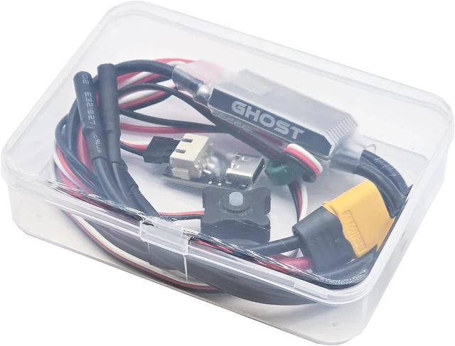 Alt view image 7 of 7 - Ghost 60A Brushless ESC with ESCape32 Firmware & WiFi-Link No-App Wireless Tuning Speed Controller, 12A Adjustable BEC (5-8.4V), Smooth Throttle for 1/10 Axial SCX10 TRX-4 Rock Crawler, 2-8S