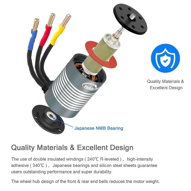 Alt view image 4 of 7 - Waterproof S3650 4300KV Brushless Motor 3.175mm Shaft + 60A ESC Combo Set with Heatsink & Programming Card for 1/10 RC Car Truck (Red)
