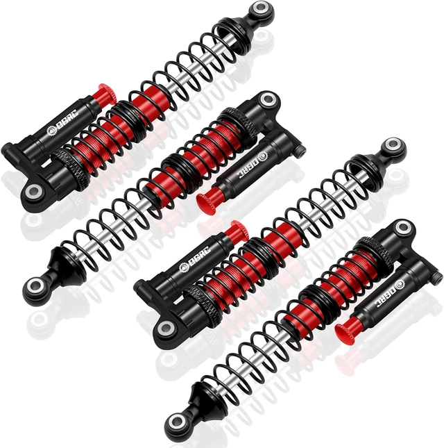 Alt view image 7 of 7 - OGRC 100mm Piggyback Oil Shock Absorbers for SCX10 TRX4 RC Upgrades
