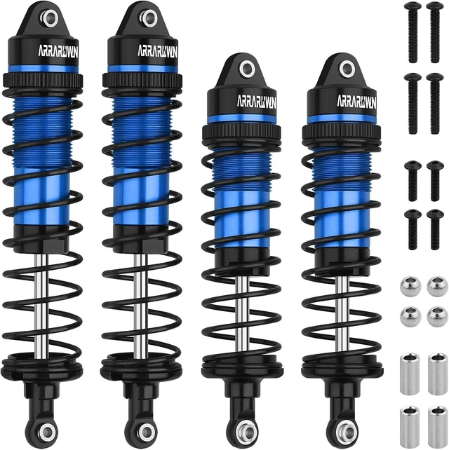 Main image of 4PCS 1:10 Aluminum Front & Rear RC Shock Absorber Set