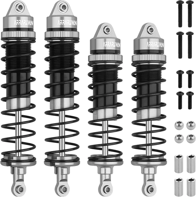 Main image of 4PCS Aluminum Front & Rear 1:10 RC Shock Absorber Set