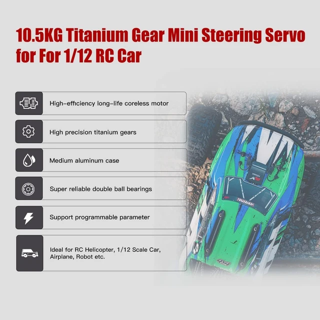 Alt view image 4 of 7 - B26CLM V2 10.5KG 0.080s Micro RC Servo for 1/12