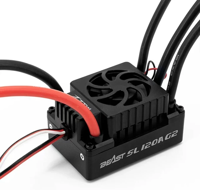 Main image of Beast SL G2 120A 2-4S Sensorless Brushless ESC for 1/10 RC Cars & SCT