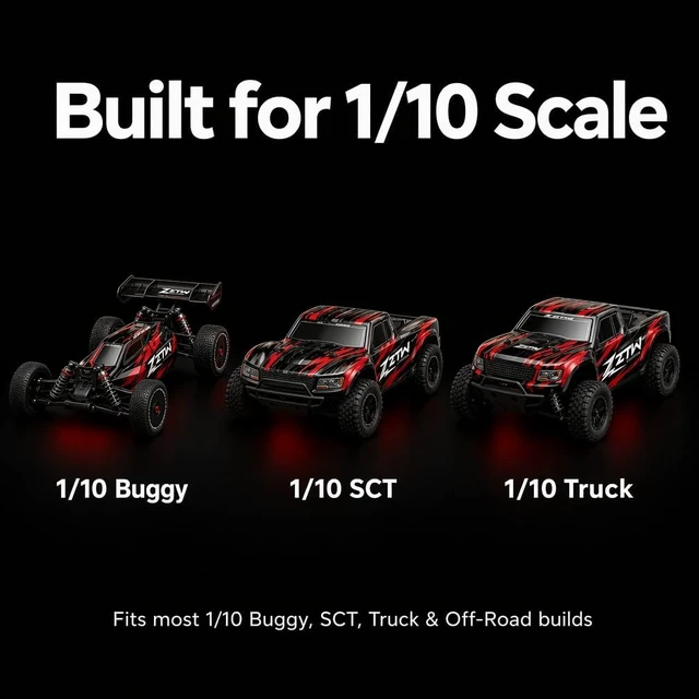 Alt view image 7 of 7 - Beast SL G2 120A 2-4S Sensorless Brushless ESC for 1/10 RC Cars & SCT